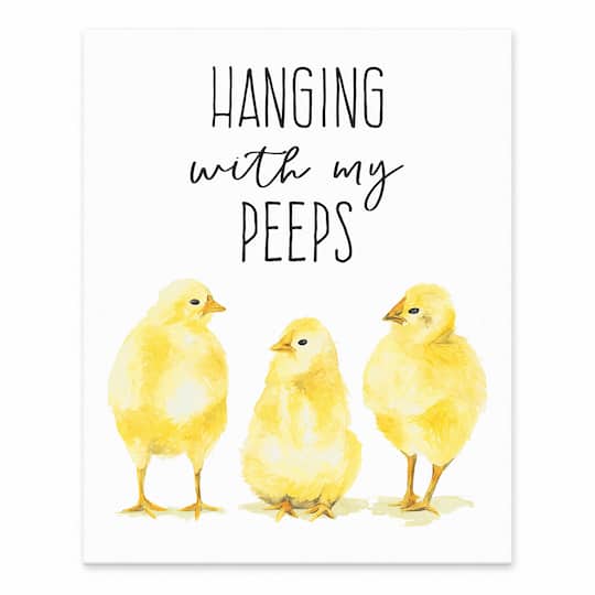 Hanging with My Peeps Tabletop Canvas Art 